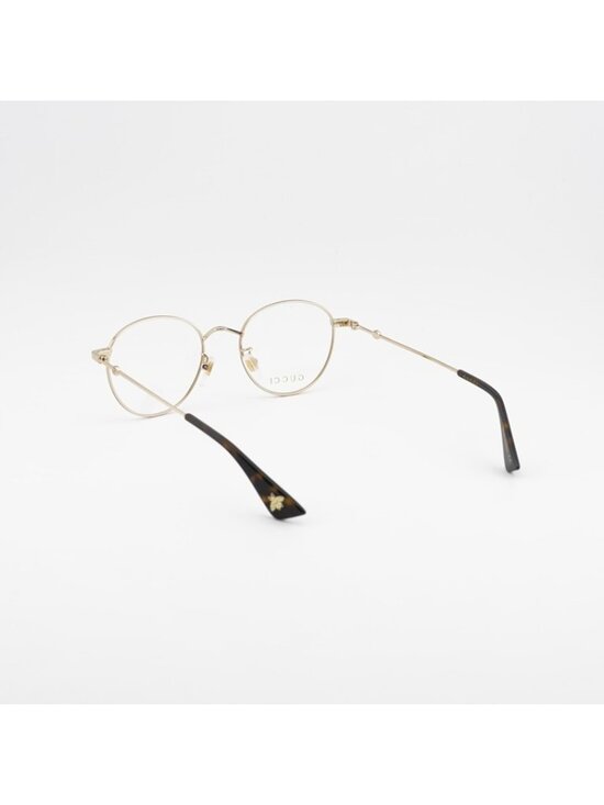 Gucci GG0607OK 001 Eyeglasses Gold 50mm Round Frame